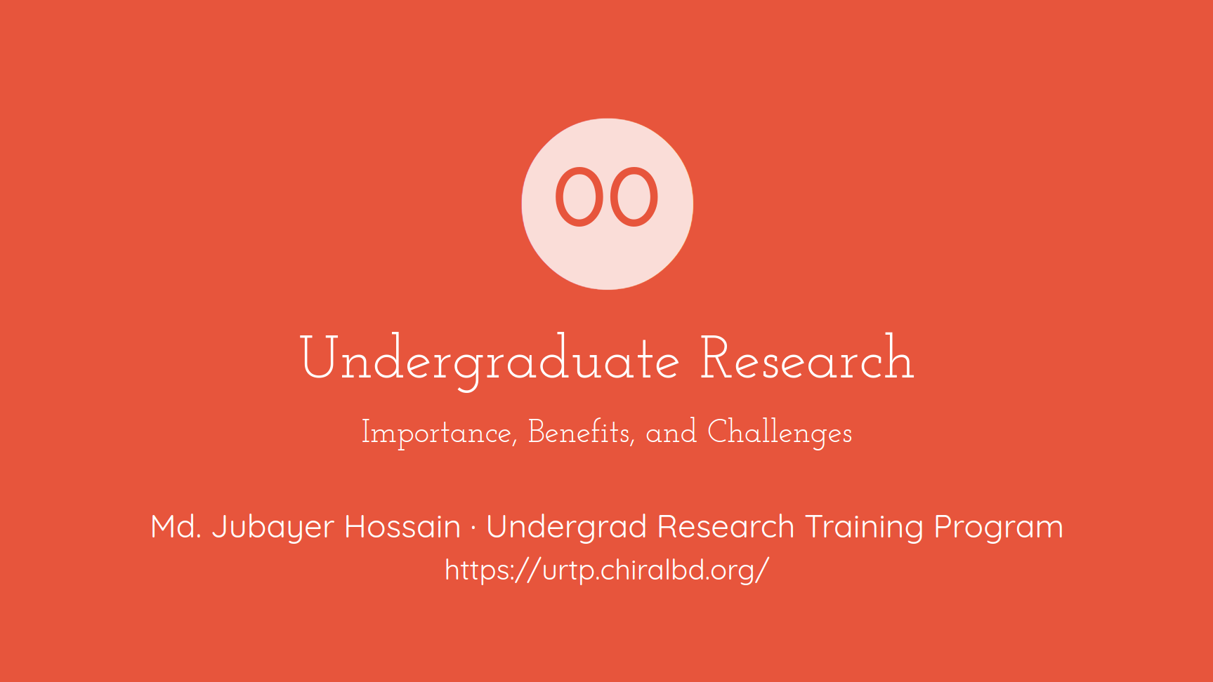 undergraduate research importance benefits and challenges